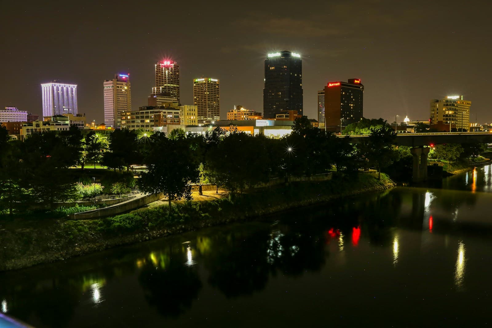 Little Rock, Arkansas cityscape and street view